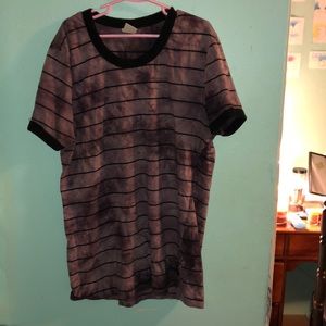 Tie-dye striped tee